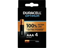 Duracell AAA Optimum Batterie, 4er Pack