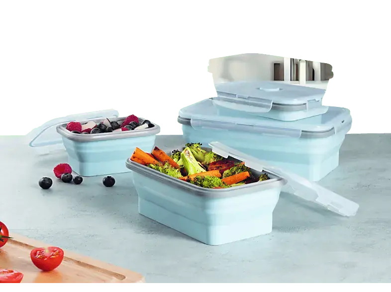 Gourmetmaxx 15096 Silikon-Frischhaltedosen