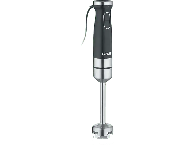 Graef HB602EU Stabmixer mit Pürierstab (Schwarz, 1200 Watt)
