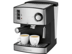 Clatronic ES 3643 Espressomaschine (Schwarz/Edelstahl, 850 Watt, 15 bar)