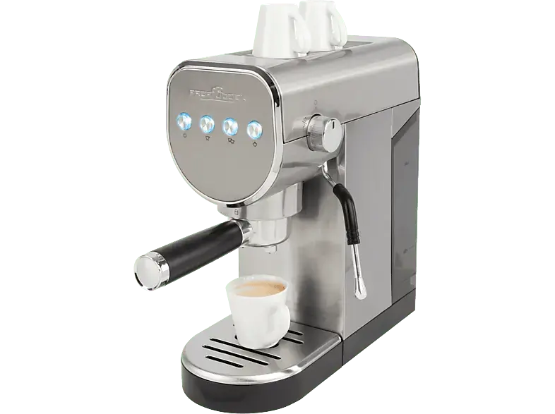 Profi Cook PC-ES-KA 1265 Espresso-Kaffeemaschine (Silber, 1360 Watt, 20 bar)