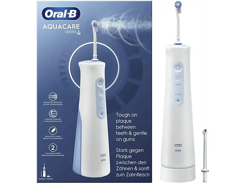 Oral-B AquaCare 4 Munddusche, Grau