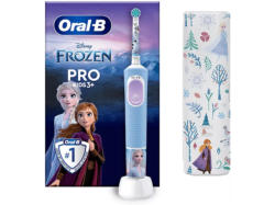 Oral-B Pro 103 Kids Frozen, Elektrische Kinderzahnbürste ab 3 Jahren, mit Reiseetui Blau