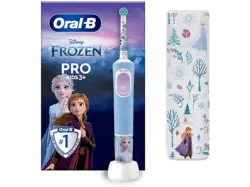 Oral-B Pro 103 Kids Frozen, Elektrische Kinderzahnbürste ab 3 Jahren, mit Reiseetui Blau