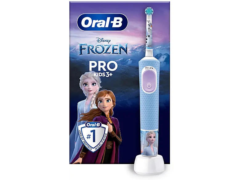 Oral-B Vitality Pro 103 Kids Frozen, Elektrische Kinderzahnbürste ab 3 Jahren Blau