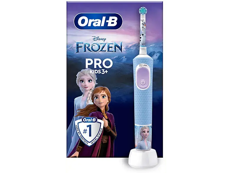 Oral-B Vitality Pro 103 Kids Frozen, Elektrische Kinderzahnbürste ab 3 Jahren Blau