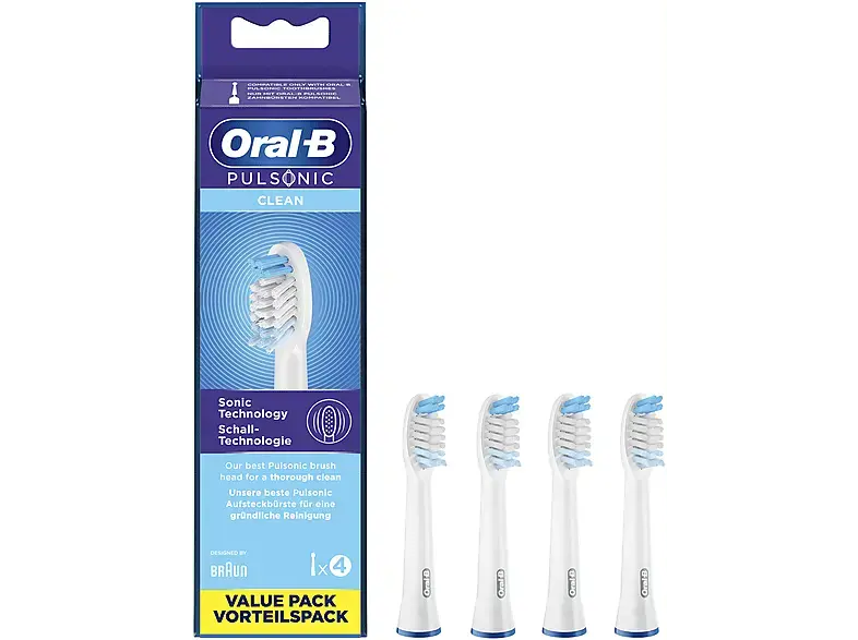 Oral-B SPCAG Pulsonic Clean 4er Aufsteckbürsten