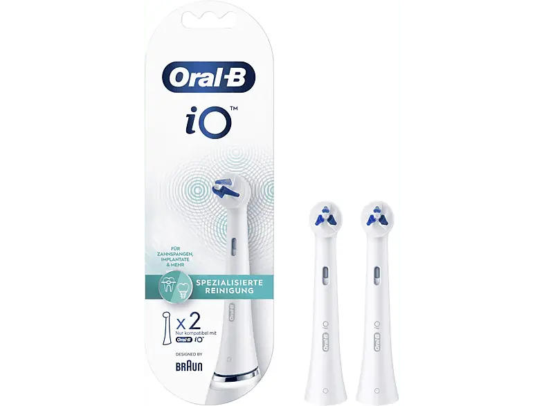 Oral-B iO Specialized Clean 2er (Ideal bei Zahnspangen oder Implantaten) Aufsteckbürsten