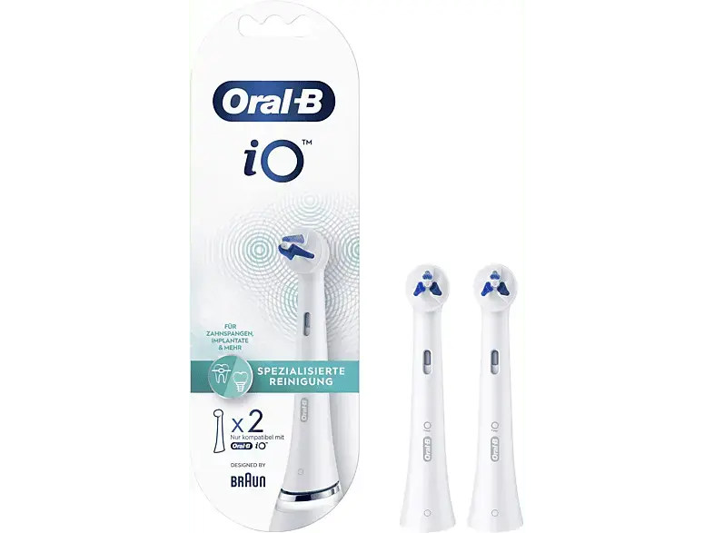 Oral-B iO Specialized Clean 2er (Ideal bei Zahnspangen oder Implantaten) Aufsteckbürsten
