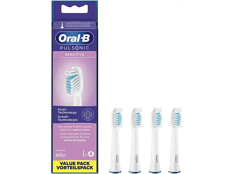 Oral-B Pulsonic Sensitive 4er Aufsteckbürsten