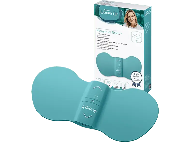 Beurer 100.59 EM 55 Menstrual Relax + TENS & Wärme Pad; Menstural Relax