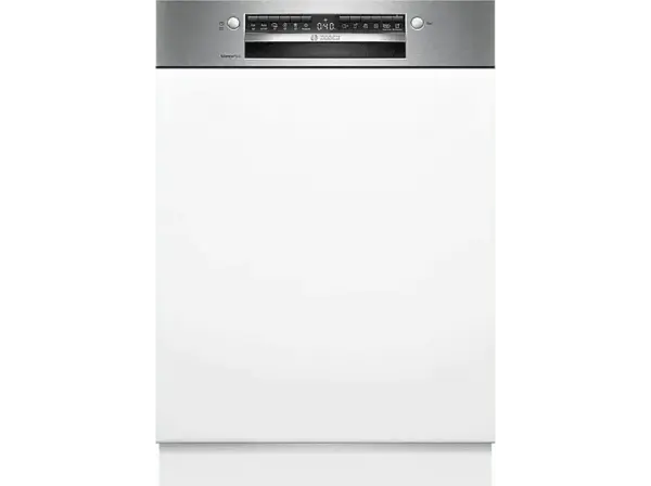 Bosch SMI4ETS08E Serie 4 Geschirrspüler (integrierbar, Besteckkorb, 598 mm breit, 44 dB(A), B, Gebürsteter Stahl)