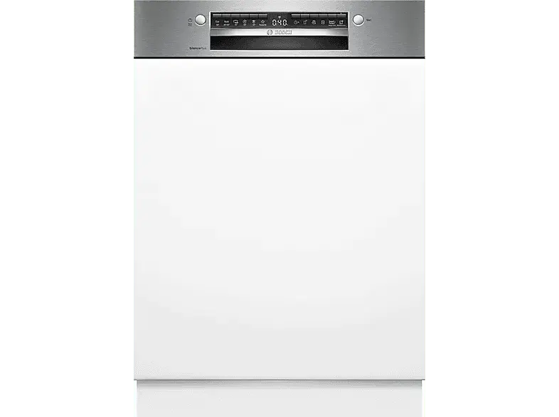 Bosch SMI4ETS08E Serie 4 Geschirrspüler (integrierbar, Besteckkorb, 598 mm breit, 44 dB(A), B, Gebürsteter Stahl)