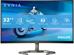 PHILIPS 32M1C5200W Gaming Monitor, 32 Zoll Full-HD, 0.5ms MRPT, 240Hz, 300cd, Schwarz