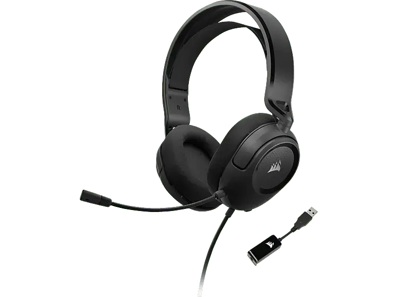 CORSAir HS35 V2 Surround Gaming Headset, Over-Ear, 50mm Treiber, 7.1 Audio, 3.5mm/USB, Carbon