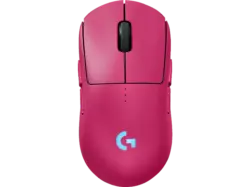 LOGITECH G pro 2 Lightspeed Kabellose Gaming Maus, beidhändige LightForce Switches, Hero 2-Sensor, kompatibel mit PowerPLAY, Rosa/Magenta