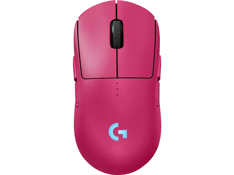 LOGITECH G pro 2 Lightspeed Kabellose Gaming Maus, beidhändige LightForce Switches, Hero 2-Sensor, kompatibel mit PowerPLAY, Rosa/Magenta