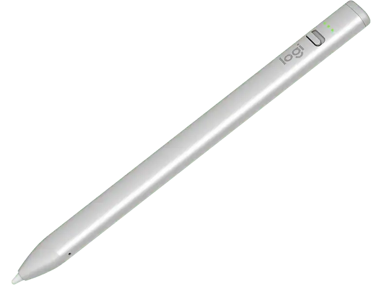 LOGITECH Crayon (USB-C), iPad (alle Modelle ab 2018), Pixelgenauer digitaler Zeichenstift, Silber