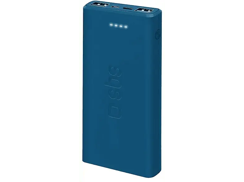 SBS 39851 Powerbank, 10.000 mAh, 10W, Blau