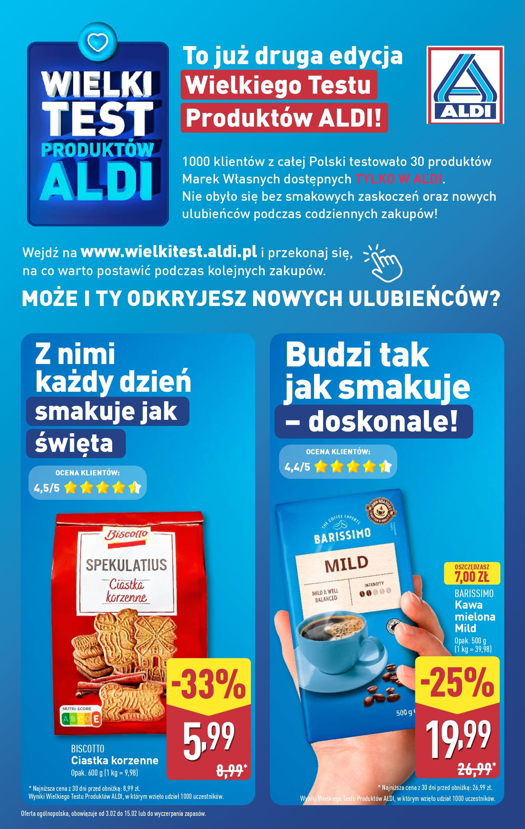 Aldi Gazetka od 01.02.2025 - Ulotka PDF, promocje | Strona: 12 | Produkty: Kawa, Ciastka korzenne, Ciastka