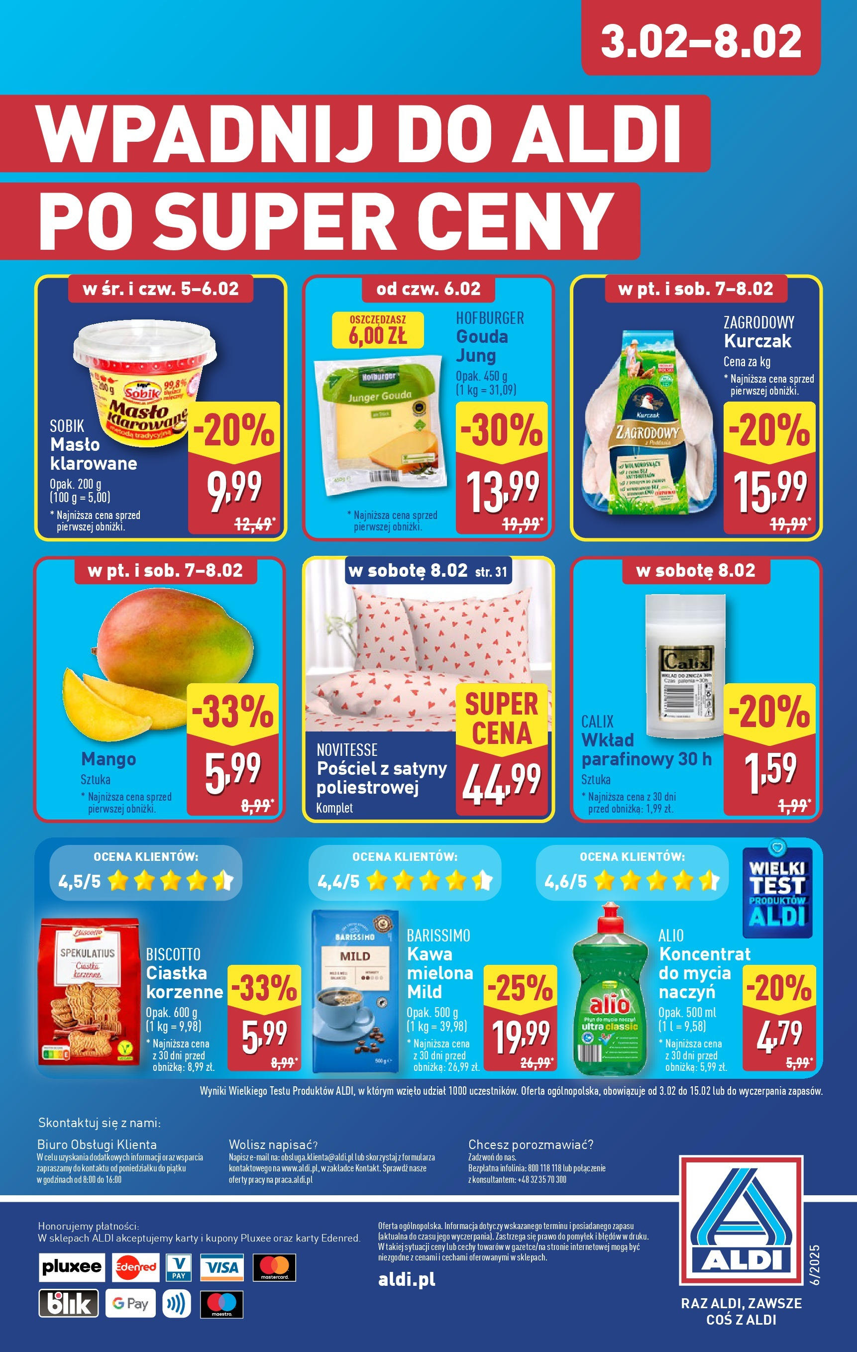 Aldi Gazetka od 01.02.2025 - Ulotka PDF, promocje | Strona: 36 | Produkty: Mango, Pościel, Kurczak zagrodowy, Masło