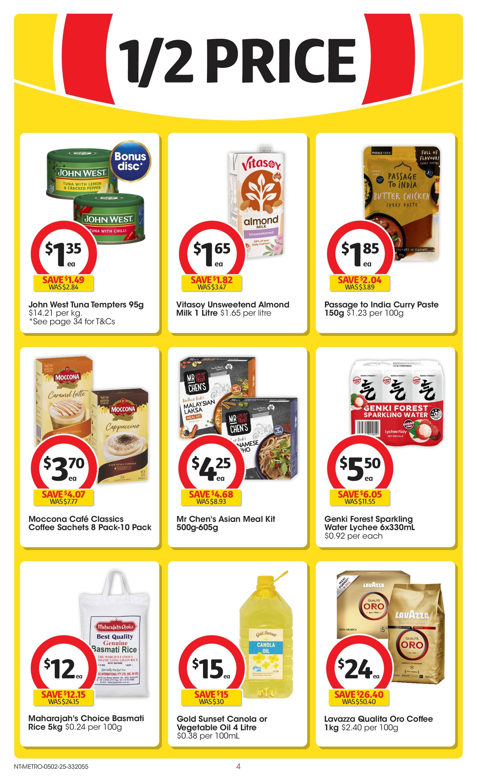 ﻿﻿Coles catalogue valid from 04/02/2025 > Online Australia | Page: 4 | Products: Curry, Rice, Chilli, Moccona