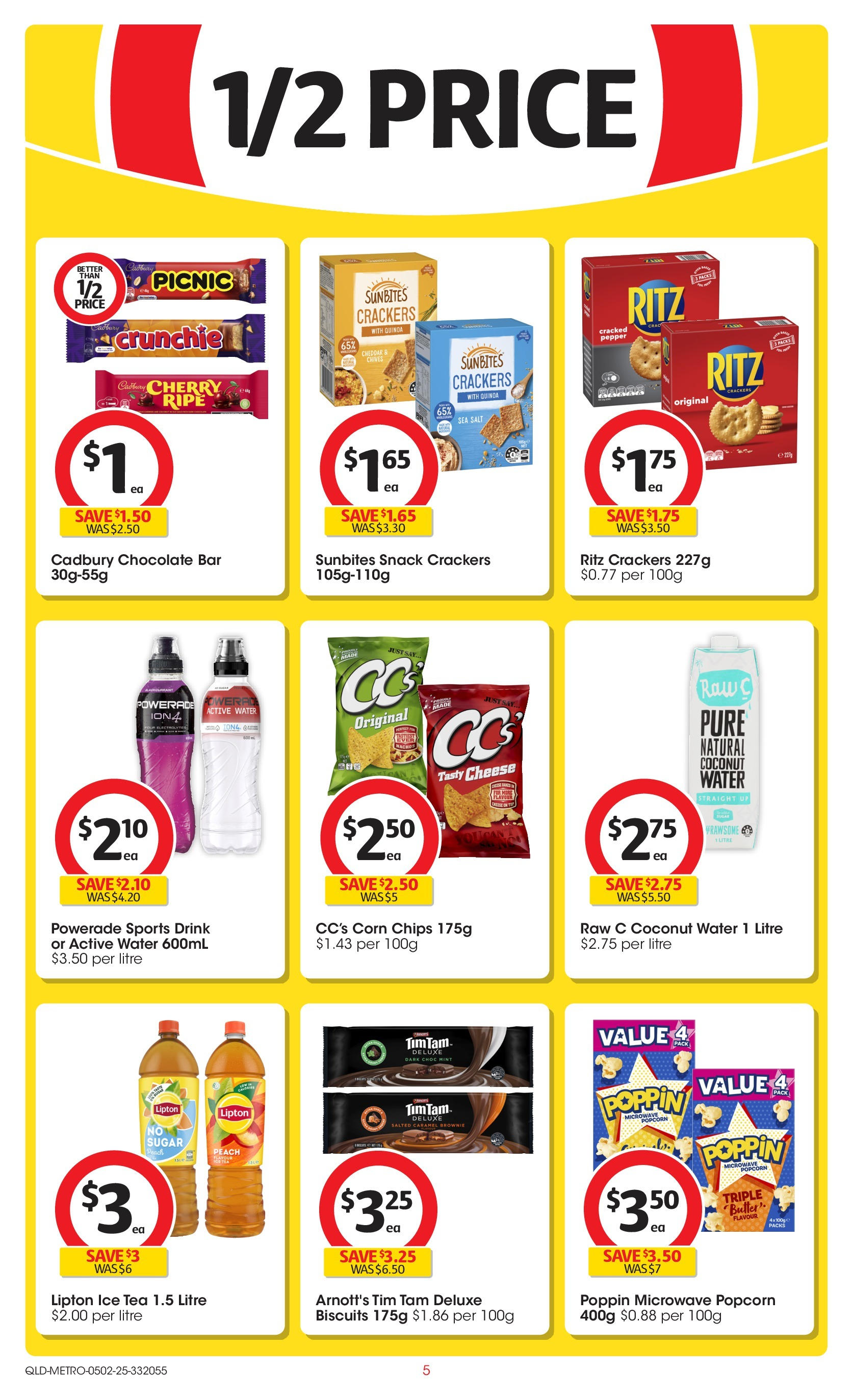 ﻿﻿Coles catalogue valid from 04/02/2025 > Online Australia | Page: 5 | Products: Cheese, Tea, Chips, Pepper