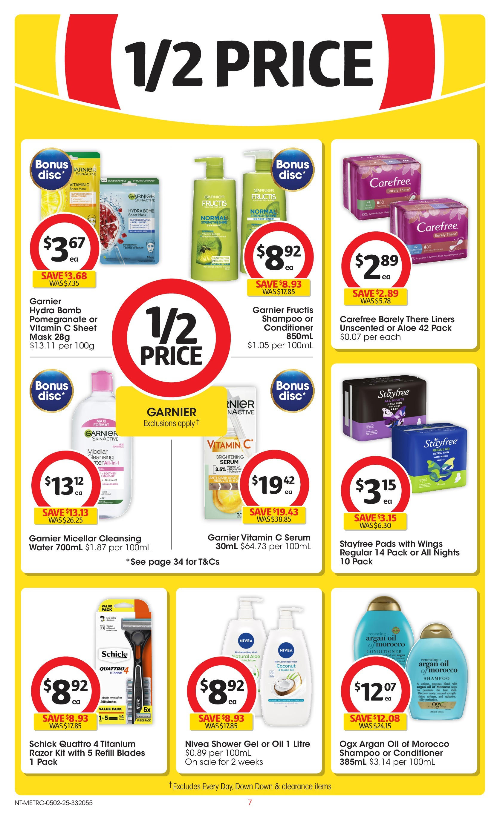 ﻿﻿Coles catalogue valid from 04/02/2025 > Online Australia | Page: 7 | Products: Shower, Oil, Argan oil, Vitamin