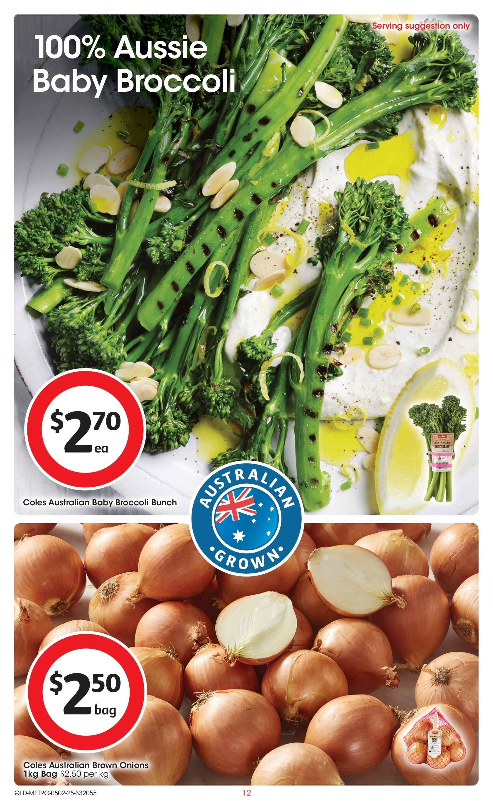 ﻿﻿Coles catalogue valid from 04/02/2025 > Online Australia | Page: 12 | Products: Onions, Bag