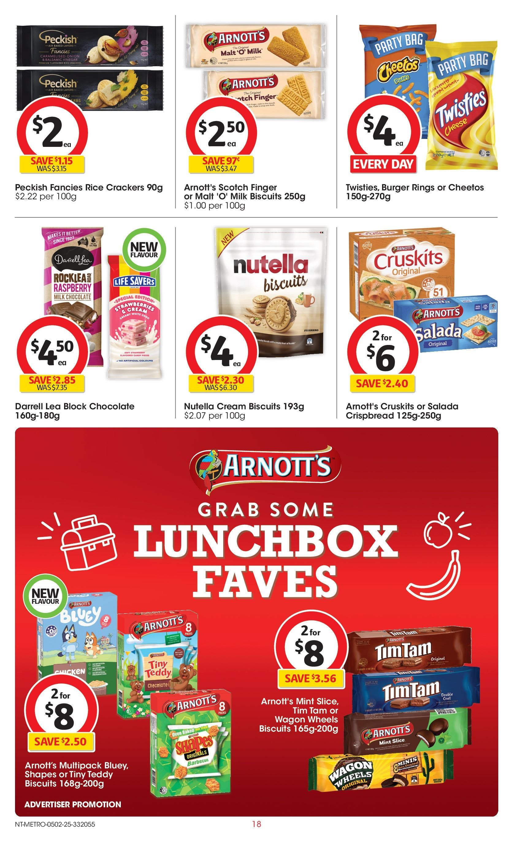 ﻿﻿Coles catalogue valid from 04/02/2025 > Online Australia | Page: 18 | Products: Crackers, Milk, Chicken, Bag