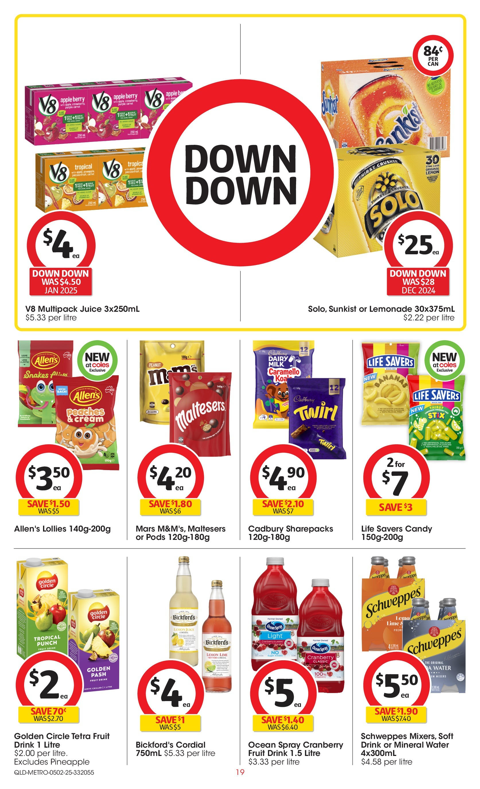 ﻿﻿Coles catalogue valid from 04/02/2025 > Online Australia | Page: 19 | Products: Dairy, Juice, Lollies, Vitamin