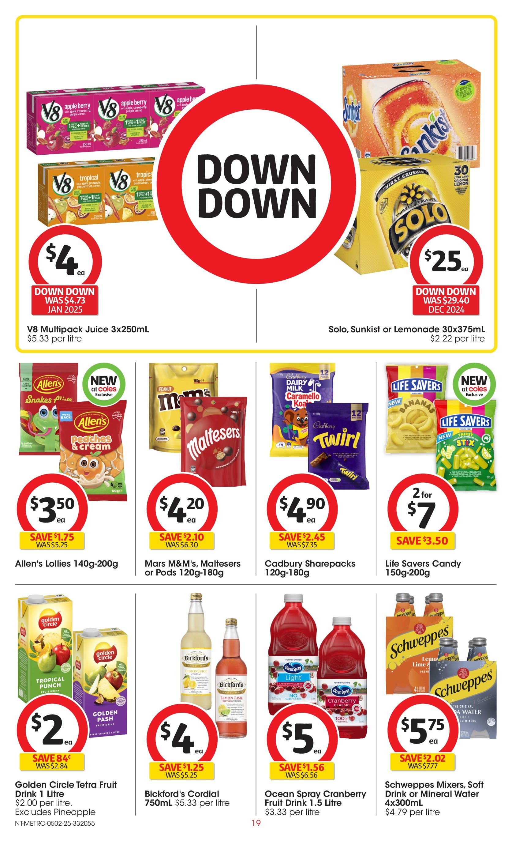 ﻿﻿Coles catalogue valid from 04/02/2025 > Online Australia | Page: 19 | Products: Light, Dairy, Juice, Sugar