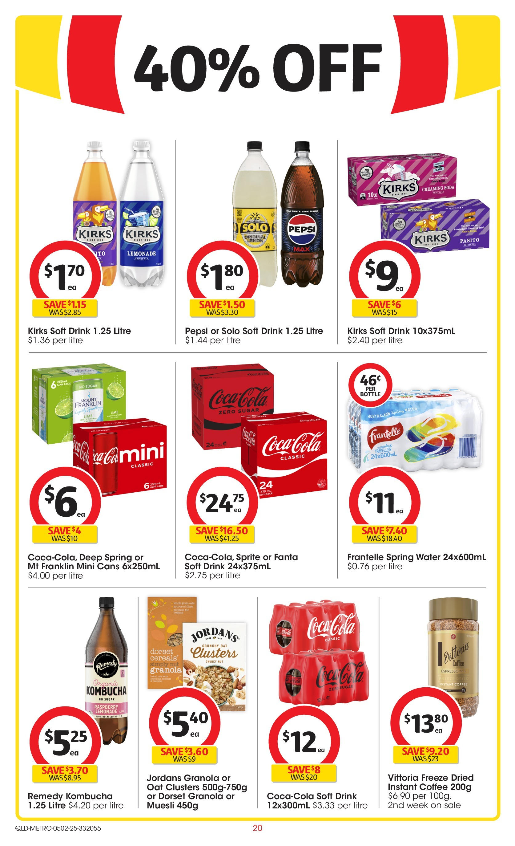 ﻿﻿Coles catalogue valid from 04/02/2025 > Online Australia | Page: 20 | Products: Coffee, Water, Lemon, Lime