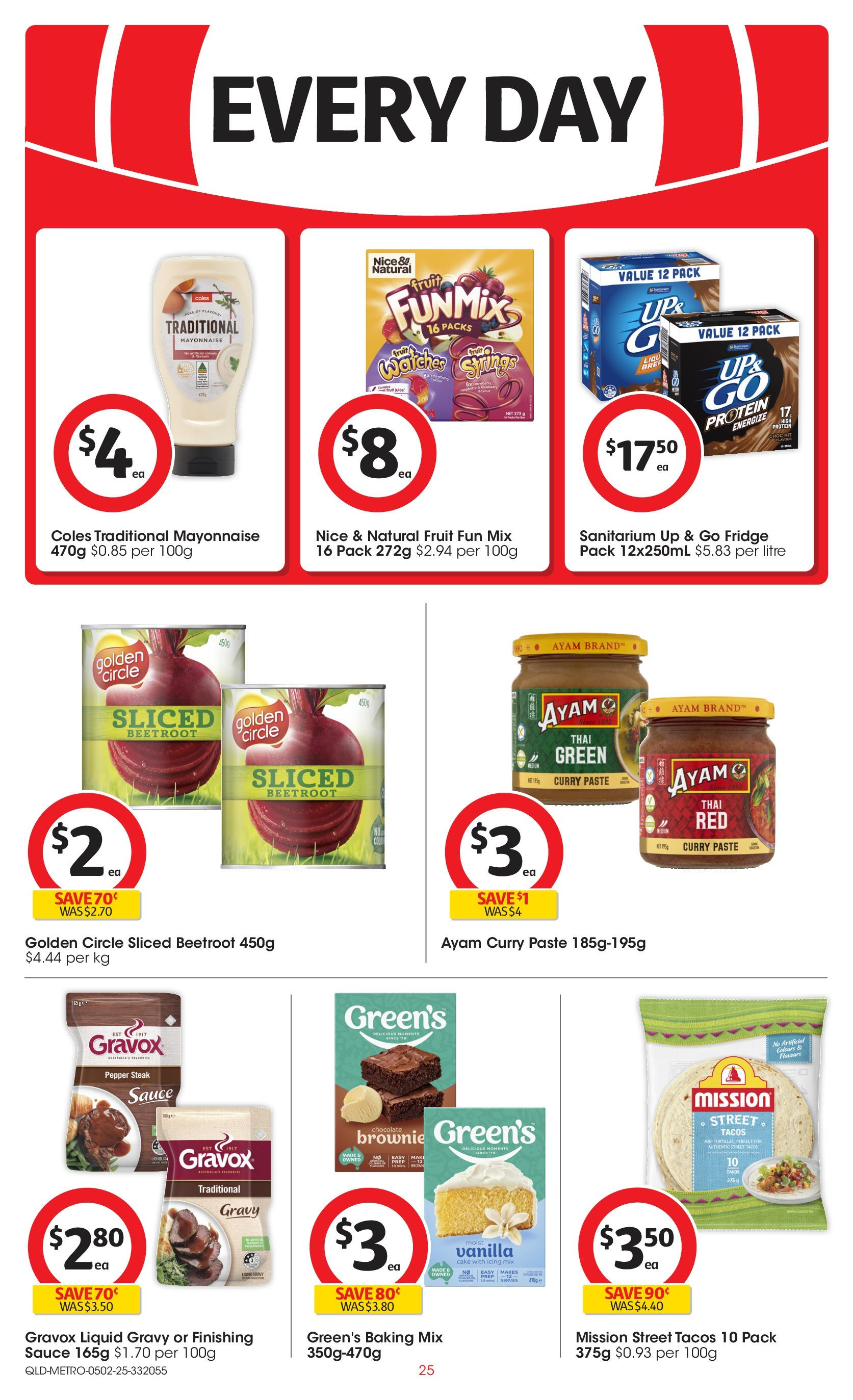 ﻿﻿Coles catalogue valid from 04/02/2025 > Online Australia | Page: 25 | Products: Sauce, Pepper, Beetroot, Fridge