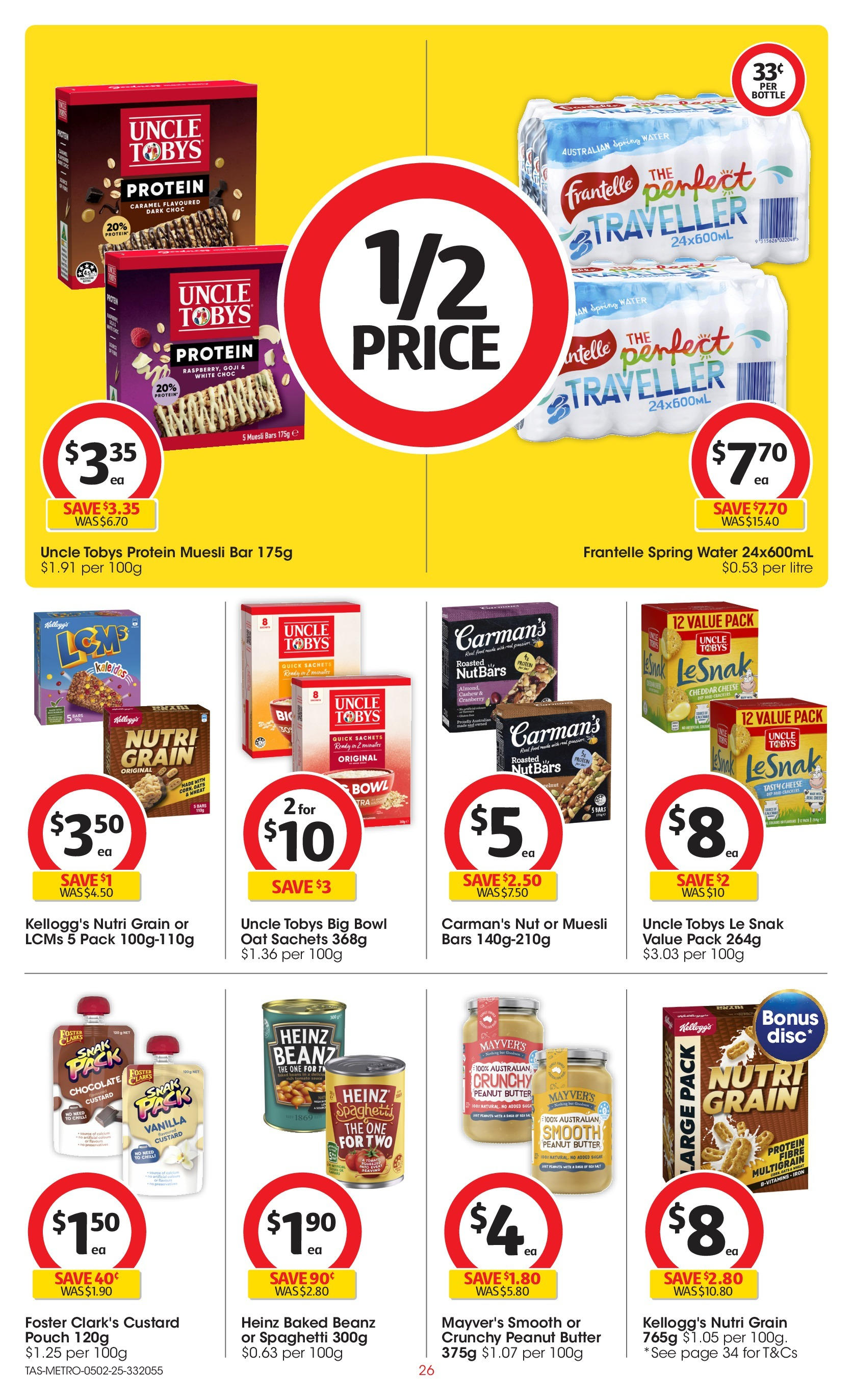 ﻿﻿Coles catalogue valid from 04/02/2025 > Online Australia | Page: 26 | Products: Butter, Cheese, Sugar, Wheat