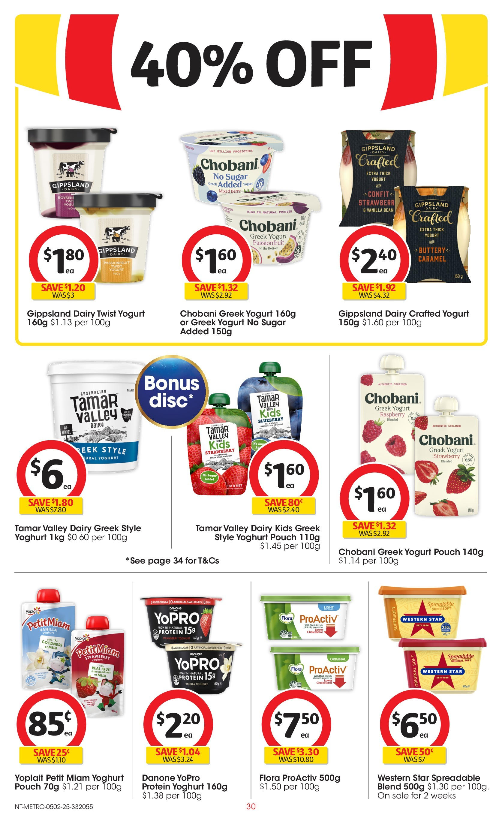 ﻿﻿Coles catalogue valid from 04/02/2025 > Online Australia | Page: 30 | Products: Milk, Dairy, Yoghurt, Raspberry