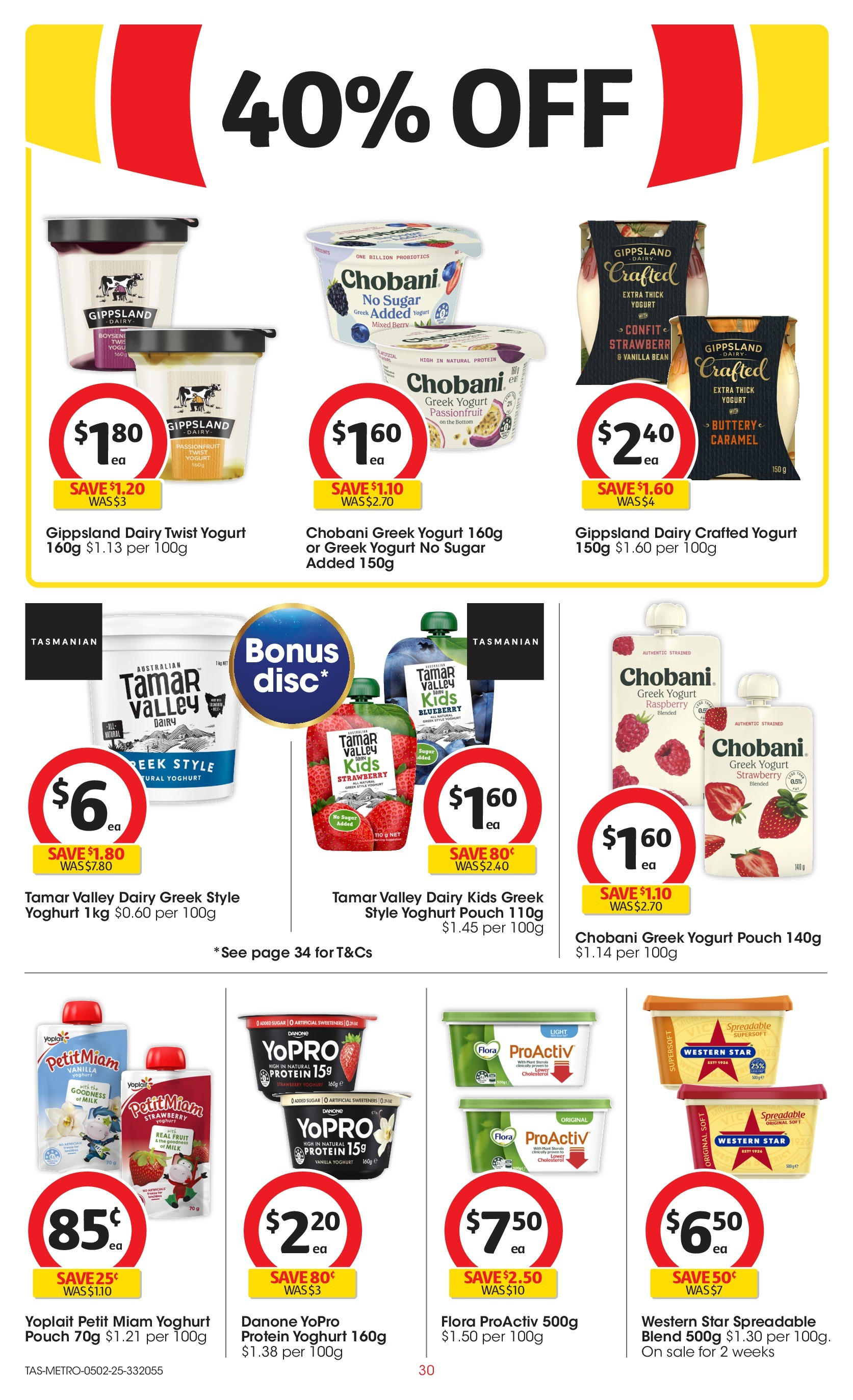 ﻿﻿Coles catalogue valid from 04/02/2025 > Online Australia | Page: 30 | Products: Milk, Passionfruit, Sugar, Raspberry