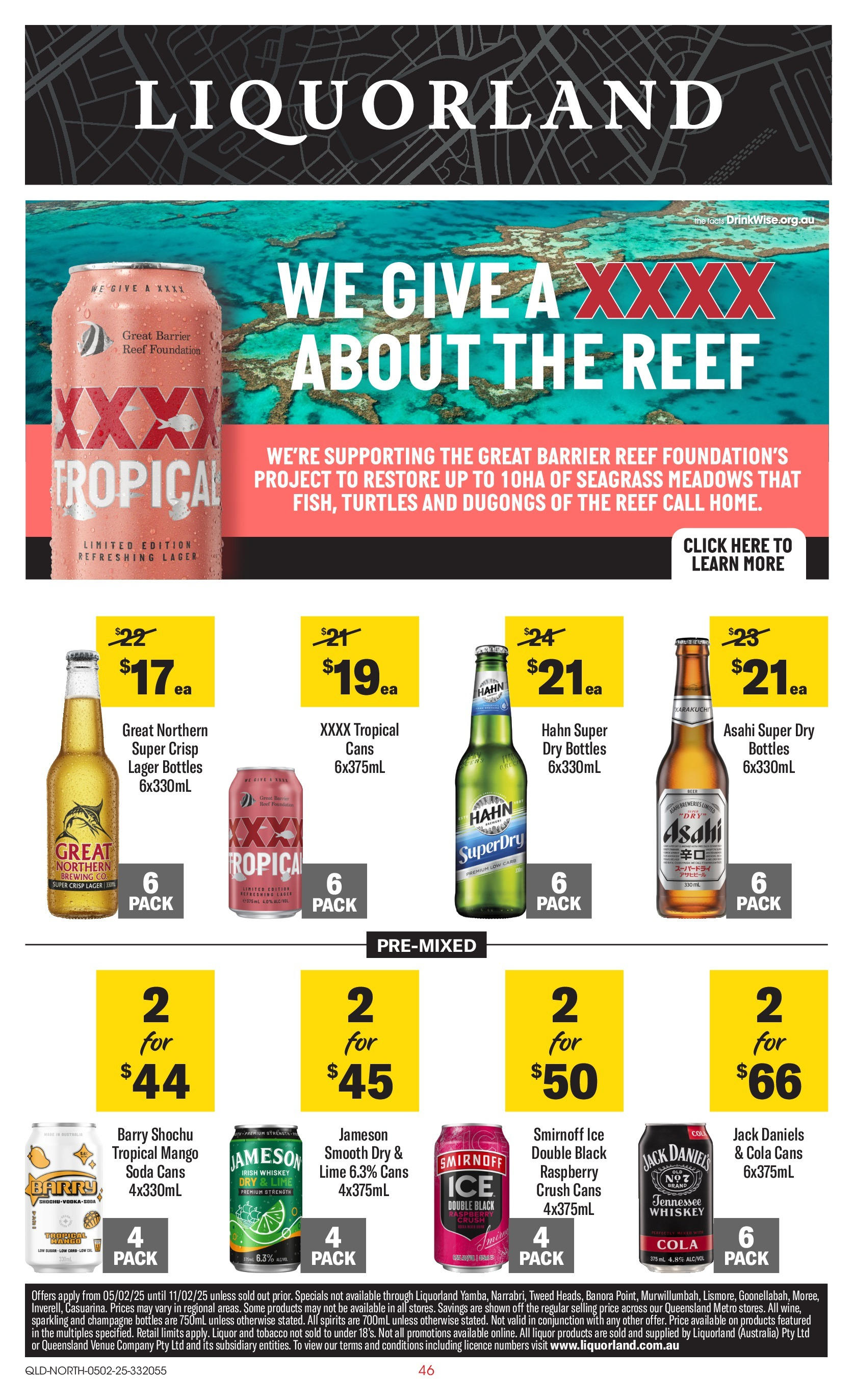 ﻿﻿Coles catalogue valid from 04/02/2025 > Online Australia | Page: 46 | Products: Beer, Whiskey, Mango, Raspberry