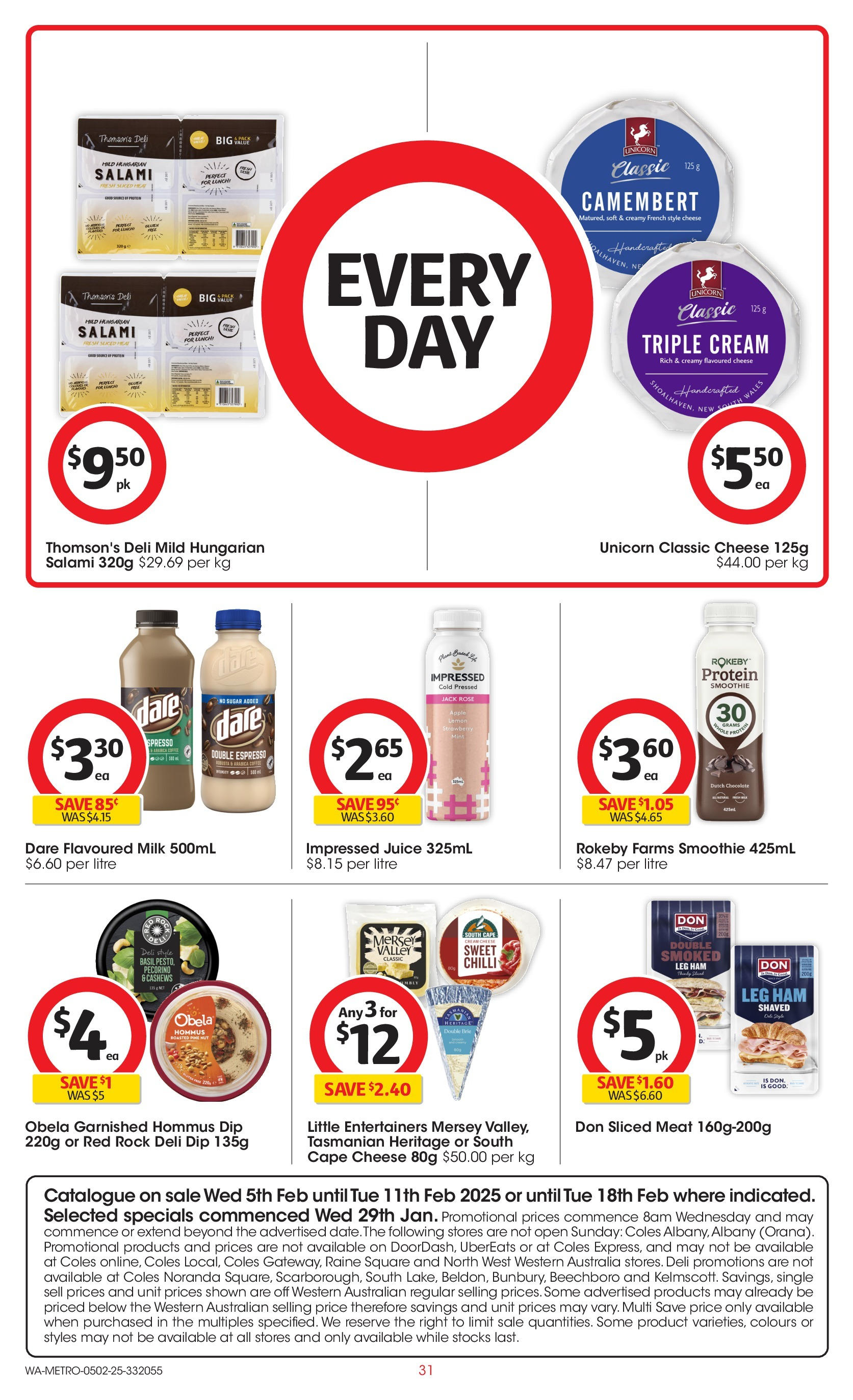 ﻿﻿Coles catalogue valid from 04/02/2025 > Online Australia | Page: 31 | Products: Chocolate, Ham, Wine, Chilli