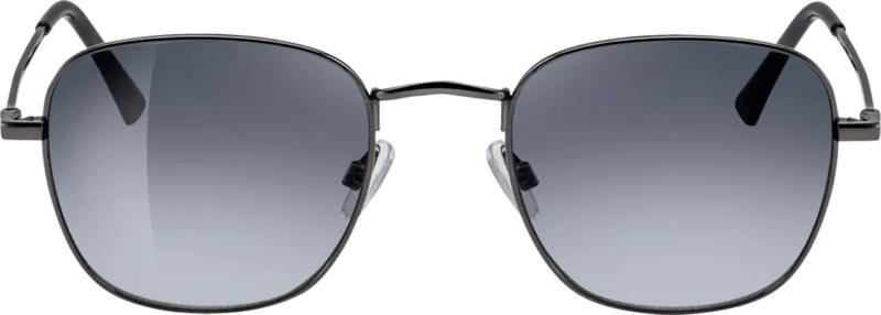 SUNDANCE Sonnenbrille Erwachsene graues Metallgestell, schwarz getönte Gläser