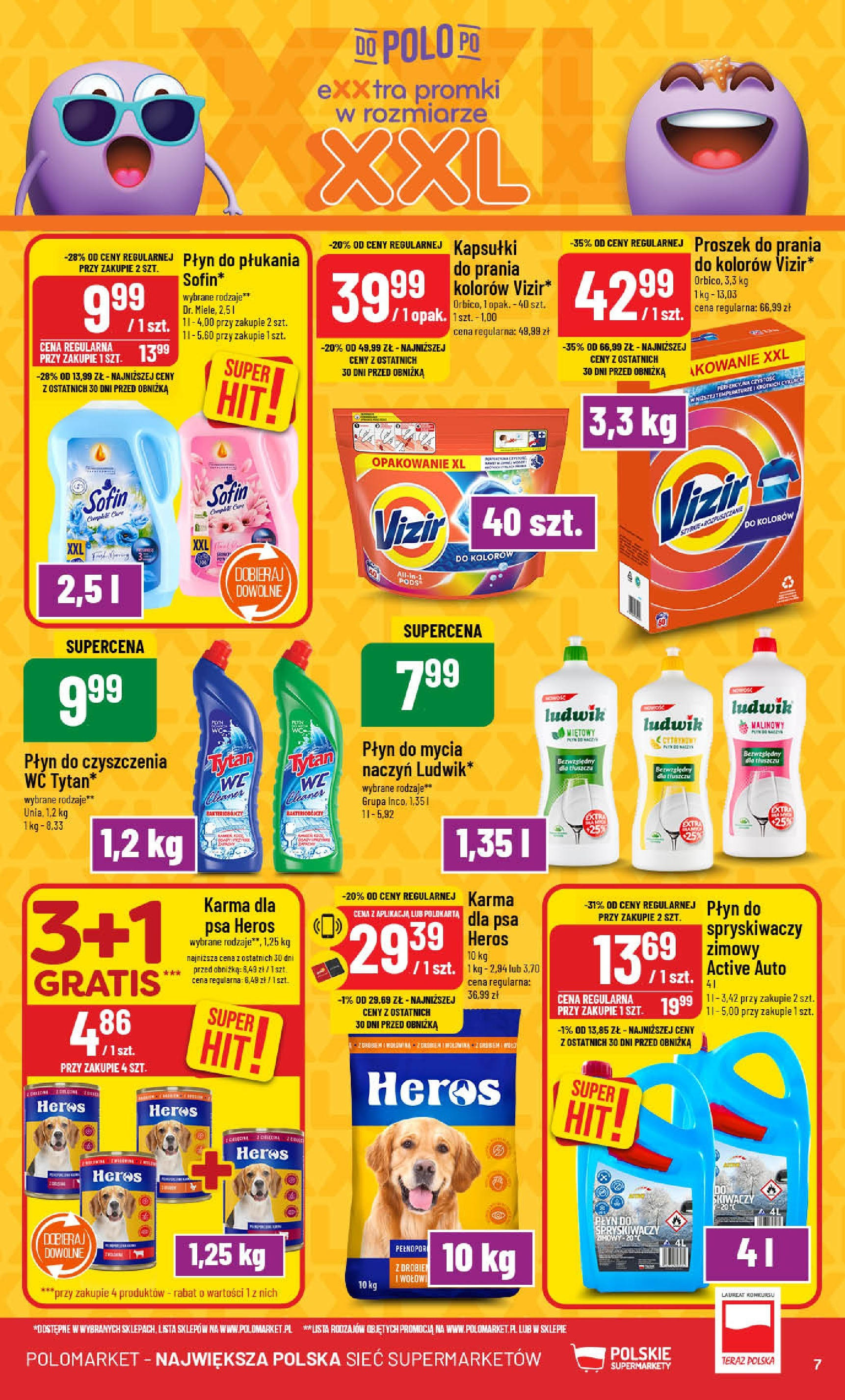 POLOmarket gazetka od jutra (05.02.2025) - Nowa PDF | Strona: 7 | Produkty: Cleaner, Proszek do prania