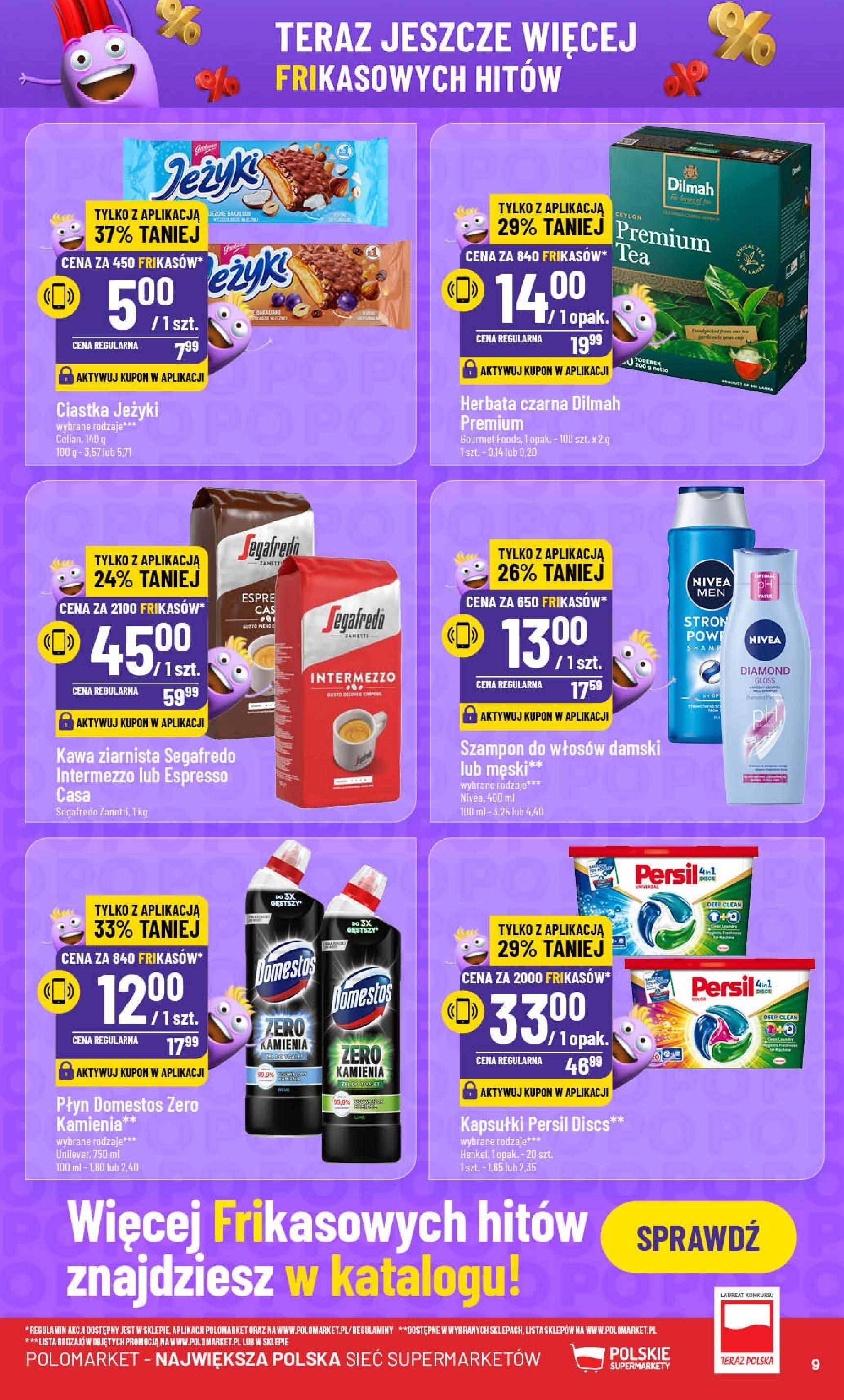 POLOmarket gazetka od jutra (05.02.2025) - Nowa PDF | Strona: 9 | Produkty: Kawa ziarnista, Domestos, Kawa, Szampon