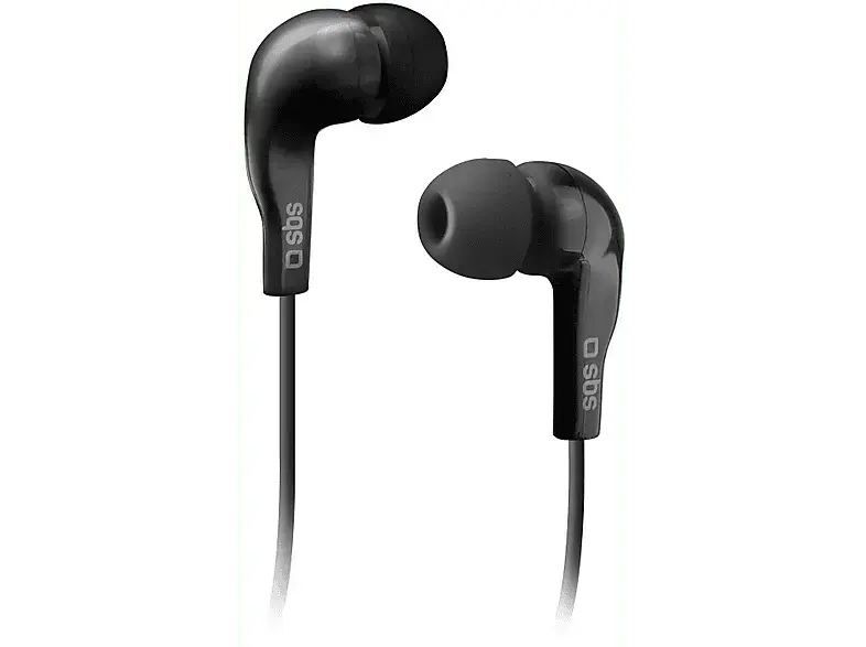 SBS 08799 Studio mix 10 Stereo In-Ear Kopfhörer mit Klinkenkabel, Schwarz