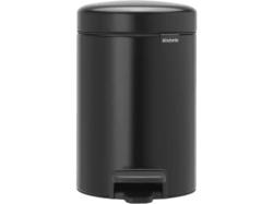 Brabantia 113321 Newicon Mülleimer 3l, Matt Black