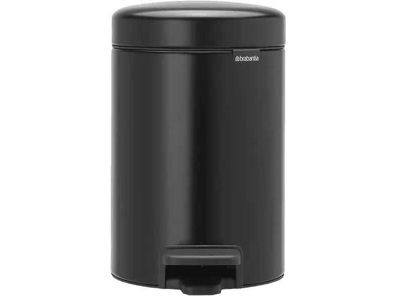 Brabantia 113321 Newicon Mülleimer 3l, Matt Black