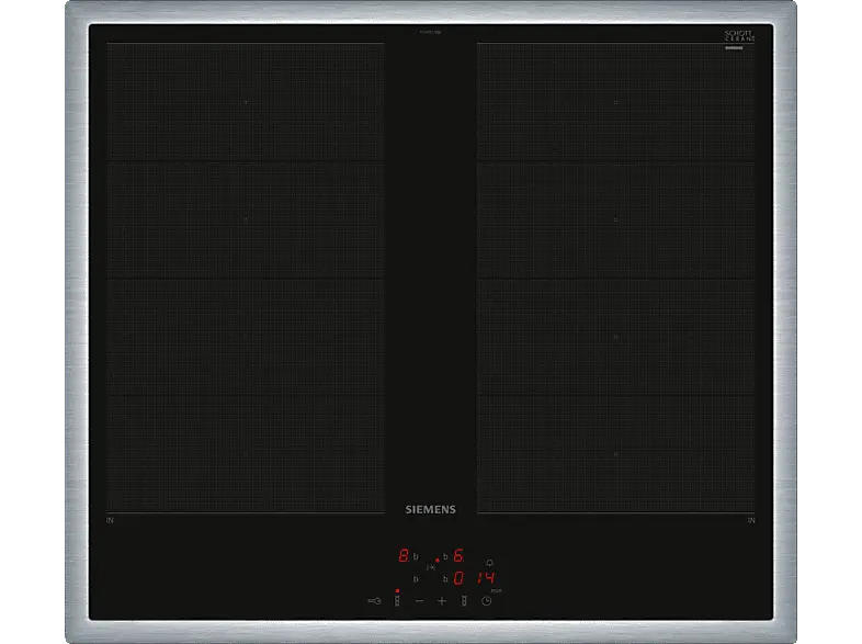Siemens EY645CXB6E Herdgesteuertes Induktionskochfeld (583 mm breit, 4 Kochfelder, Glaskeramik); Herdgesteuertes Kochfeld