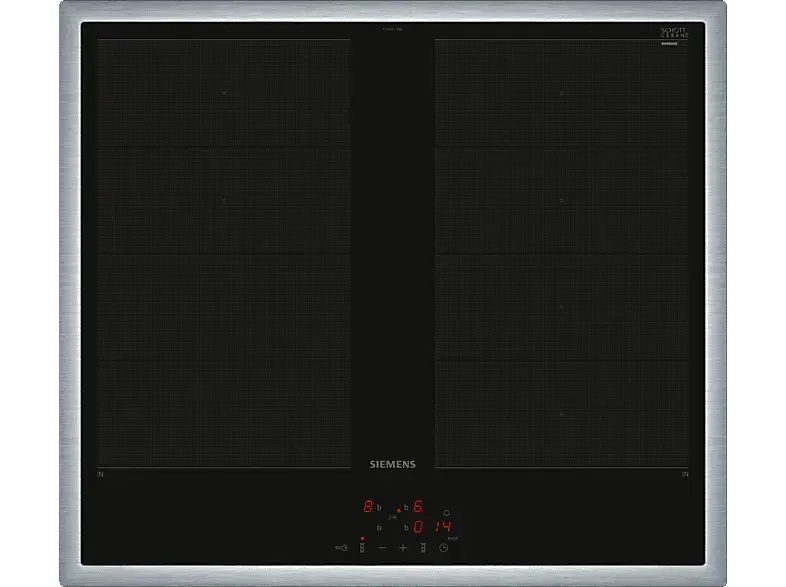 Siemens EY645CXB6E Herdgesteuertes Induktionskochfeld (583 mm breit, 4 Kochfelder, Glaskeramik); Herdgesteuertes Kochfeld