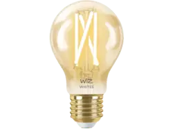 Philips WiZ Smarte Lampe A60, Wi-Fi, 50W, E27, 640lm, Filament (78721900); LED Lampe