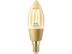 Philips WiZ Smarte Lampe C35, Wi-Fi, 25W, E14, 370lm, Filament (78725700); LED Lampe
