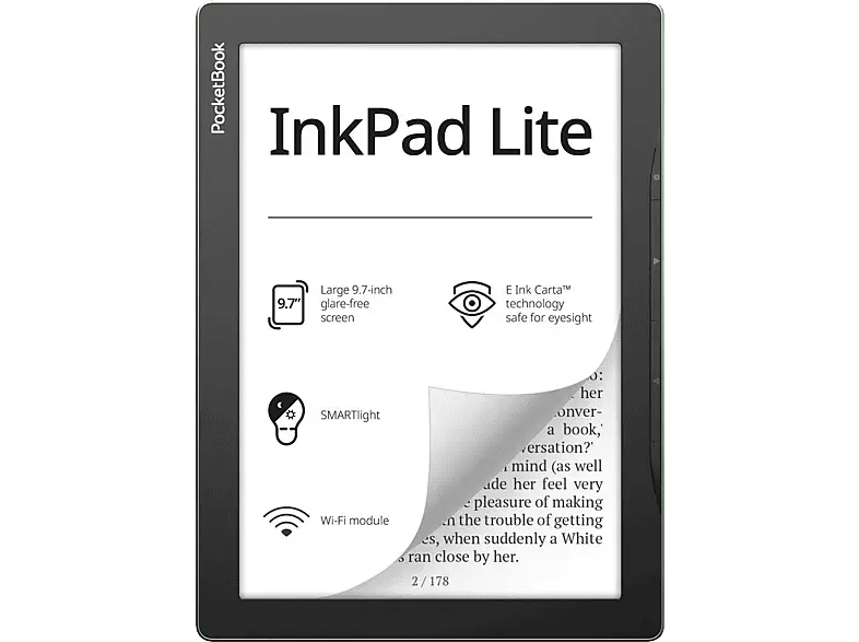 POCKETbook eBook Reader InkPad Lite, Mist Grey (PB970-M-WW)